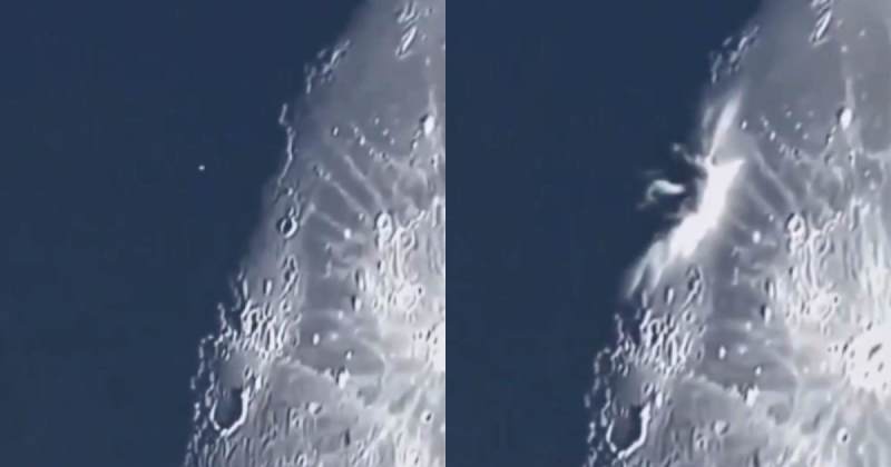 Fact check: Viral video claims to show SpaceX Falcon 9 rocket stage crashing into the Moon. Here’s the truth.