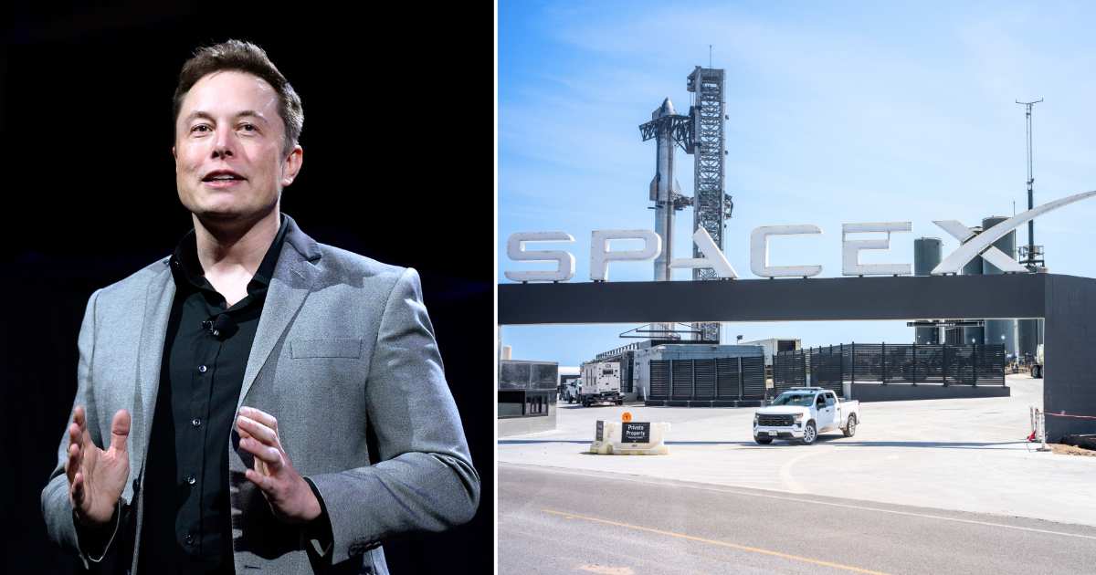 Elon Musk unveiling suit of batteries for homes, businesses, and utilities at Tesla Design Studio in California (L); the Starbase facility in Texas (R). (Representative Cover Image Source: Getty Images | (L) Kevork Djansezian; (R) Brandon Bell)