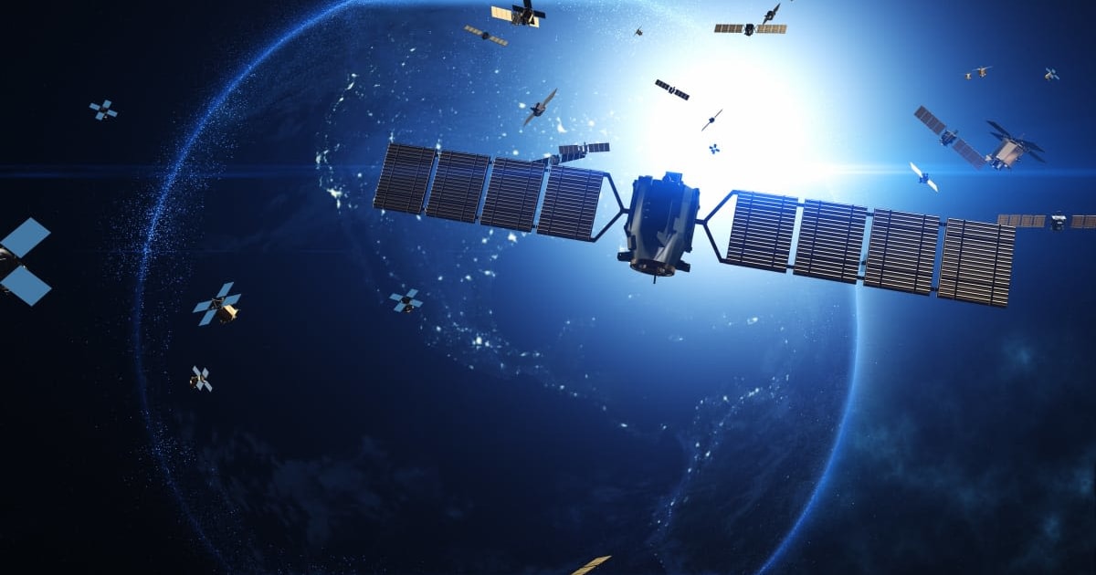 Image of satellites orbiting Earth and enabling telecommunications and high-speed internet. (Cover Image Source: Getty Images/yucelyilmaz)