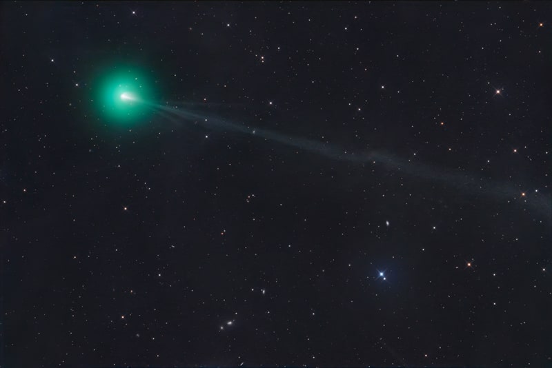 Comet 220P/McNaught captured over Namibia on August 8, 2026.