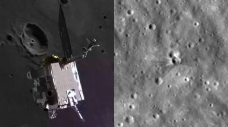 NASA releases much-awaited images of crater carved by Falcon 9 rocket debris on the Moon on August 5