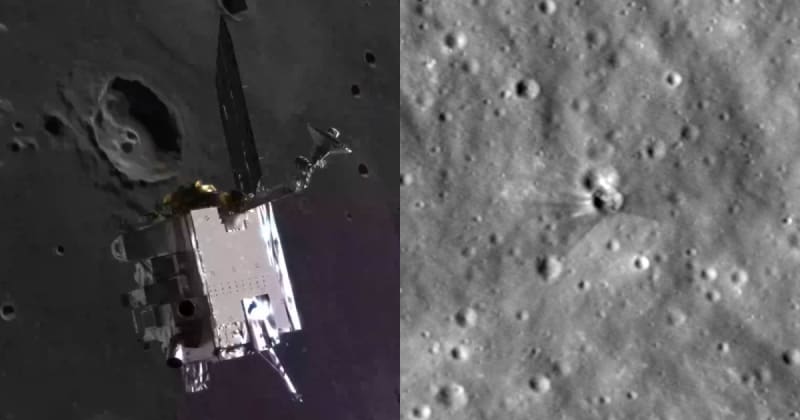 NASA releases much-awaited images of crater carved by Falcon 9 rocket debris on the Moon on August 5