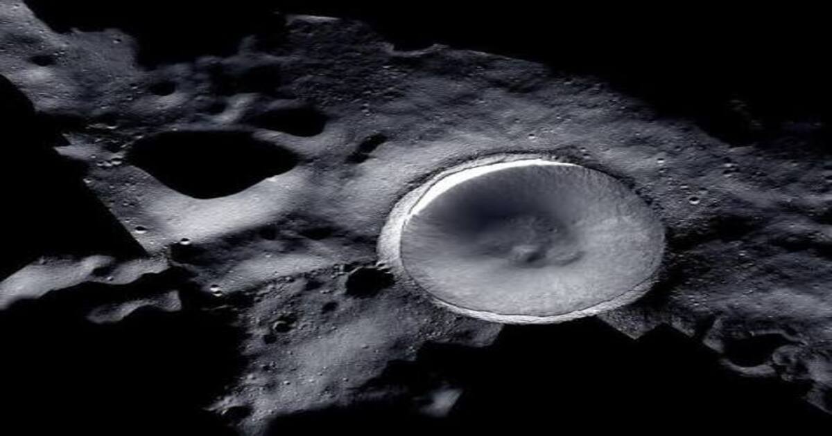 A permanently shadowed crater near the Moon’s South Pole, where darkness could help protect Earth microbes from lethal ultraviolet radiation.