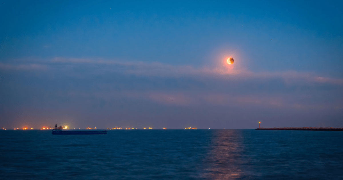 Full lunar eclipse taken from Tianjin, China on May 26, 2021. A lunar eclipse (also known as a blood moon) occurs when the sun, Earth and moon are aligned and the Moon passes directly behind the Earth into its umbra (shadow). — wenbin/Getty Images