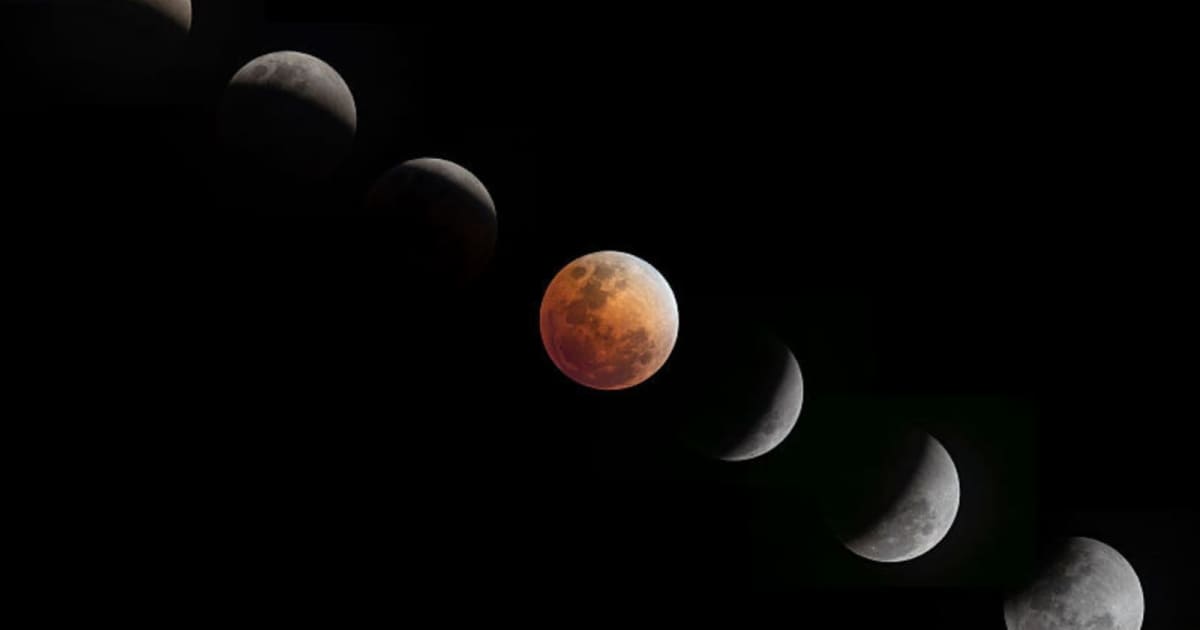 The Moon passes through the Earth’s shadow, resulting in a lunar eclipse, also known as a blood moon, that turns the Moon red on March 03, 2026 in Santa Rosa, Laguna province, Philippines. — (Cover Image Source: Getty/Ezra Acayan)