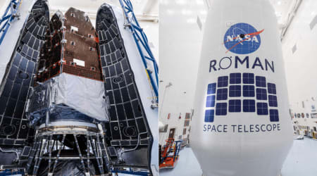 NASA’s Roman Telescope takes one step closer to launch, gets enclosed in SpaceX Falcon Heavy fairing