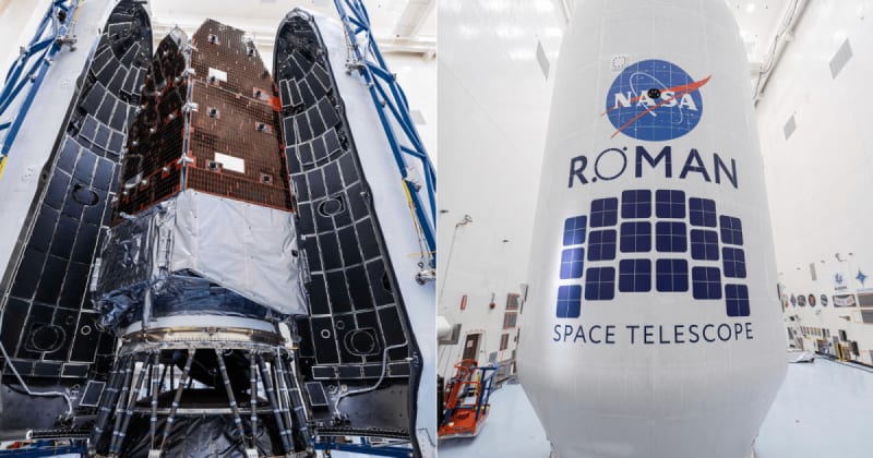 NASA’s Roman Telescope takes one step closer to launch, gets enclosed in SpaceX Falcon Heavy fairing