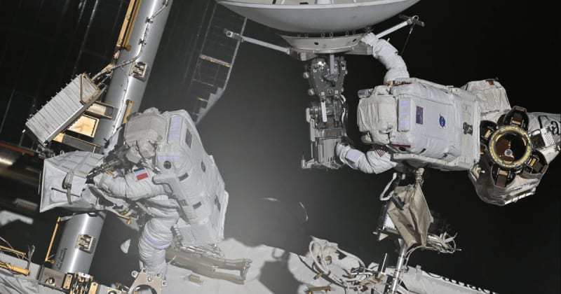 Spacewalk complete: NASA's Anil Menon and ESA's Sophie Adenot finish ISS antenna repair (watch video)