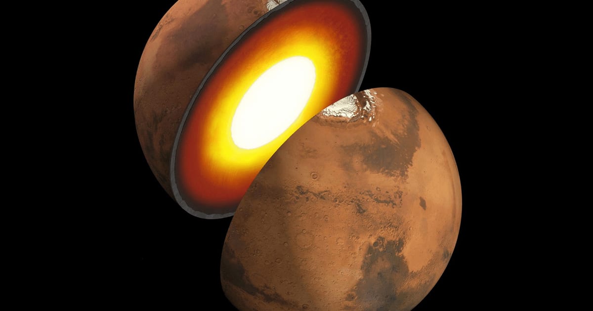 Artist’s rendition showing the inner structure of Mars. (Representative Cover Image Source: NASA/JPL-Caltech; resized by Starlust staff)