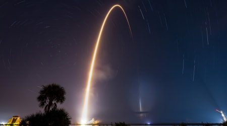 SpaceX's final Florida Starlink launch created a rare "jellyfish" view over New York City (watch video)