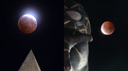 Partial Lunar Eclipse August 2026: Best pictures of the 'almost blood Moon' from around the world
