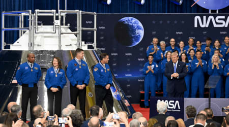President Trump awards NASA's Artemis II crew the Congressional Space Medal of Honor