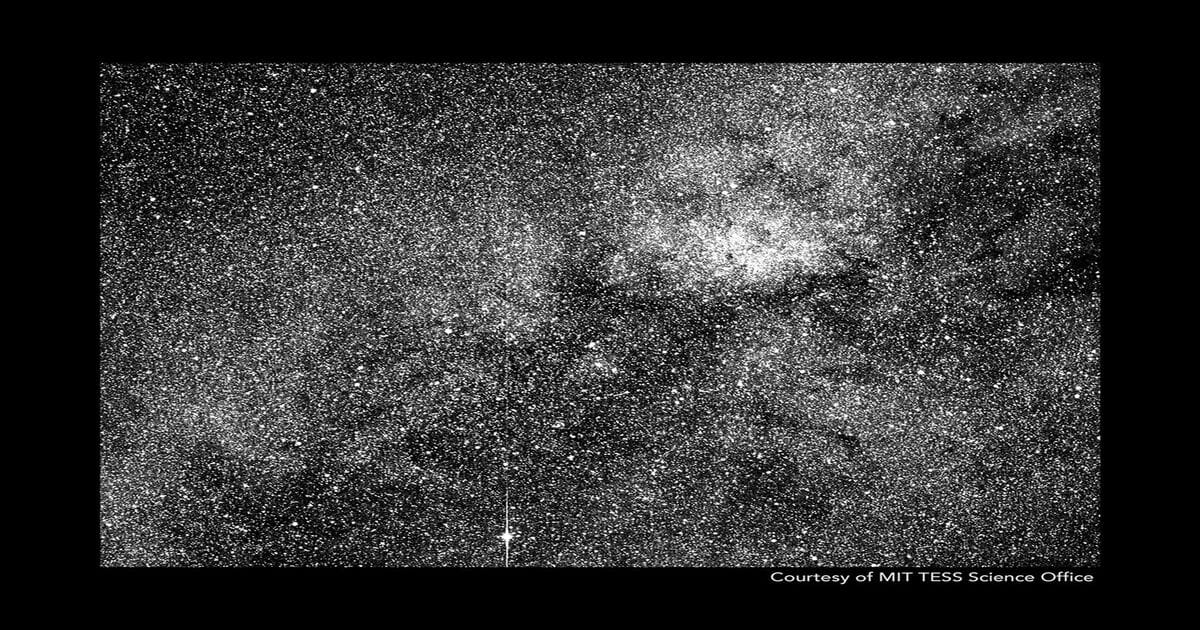 TESS captured this view of the southern sky, showing more than 200,000 stars. ( Image Source: NASA)