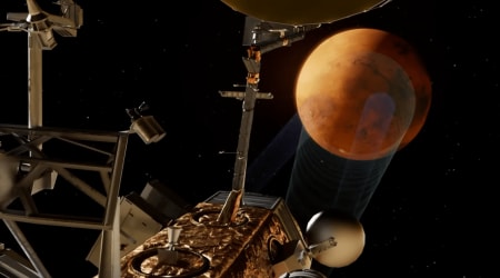 NASA gives Blue Origin four years to complete high-speed communications network around Mars