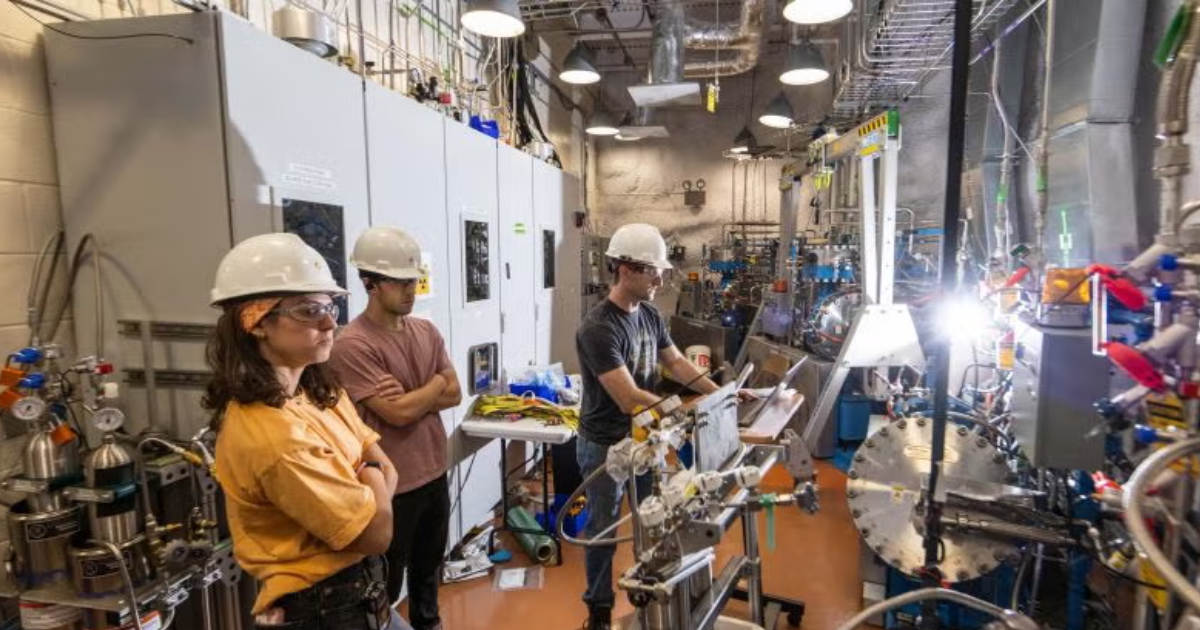 The LZ team keeps the detector running one mile underground at the Sanford Underground Research Facility.    (Stephen Kenny/Sanford Underground Research Facility)