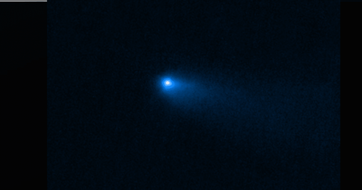 Comet 238P/Read as seen by NASA's James Webb Space Telescope, showing the coma surrounding the comet's nucleus. (Image Source: NASA, ESA, CSA, STScI)