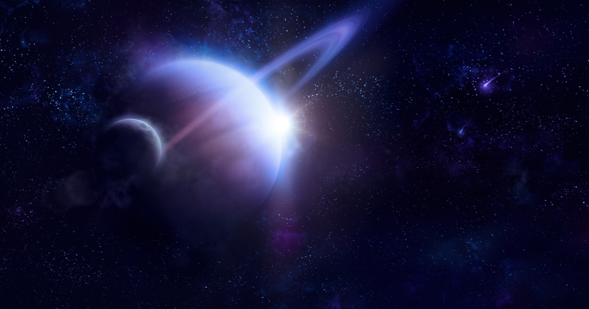 An illustration showing Saturn and the Sun in outer space — (Cover Image Source: Getty Images)