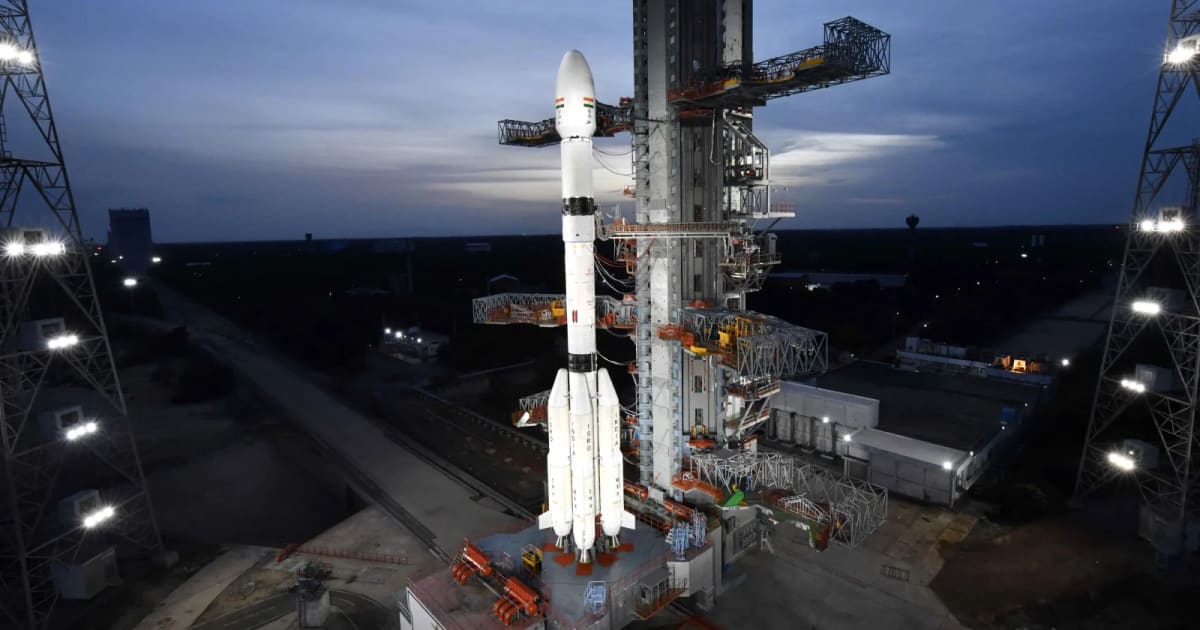 ISRO's GSLV-F17 vehicle stands ready at the launch pad ahead of launching with EOS-05. (Cover Image Source: ISRO)