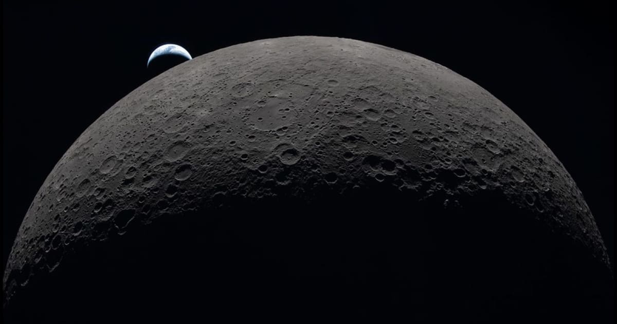 Image of the Moon with a crescent Earth captured by Artemis II astronauts during their lunar flyby, April 2026. — (Cover Image Source: NASA)