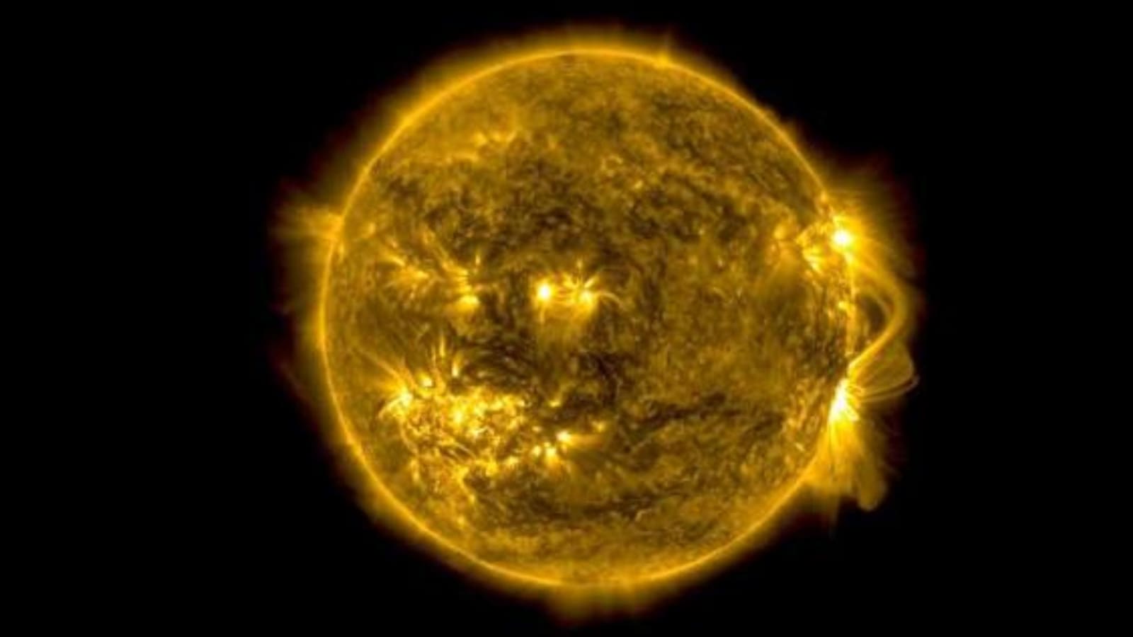 Picture of the Sun captured by NASA's Solar Dynamics Observatory.