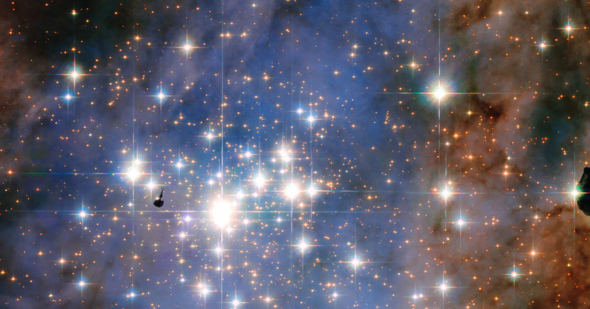 This image features the star cluster Trumpler 14, one of the largest gatherings of hot, massive and bright stars in the Milky Way. (Representative Cover Image Source: NASA & ESA, Jesús Maíz Apellániz (Instituto de Astrofisica de Andalucia))