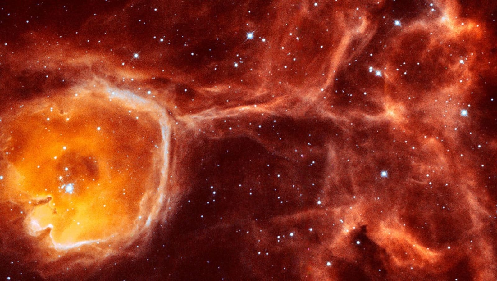 A close-up of N44F taken by NASA's Hubble Space Telescope