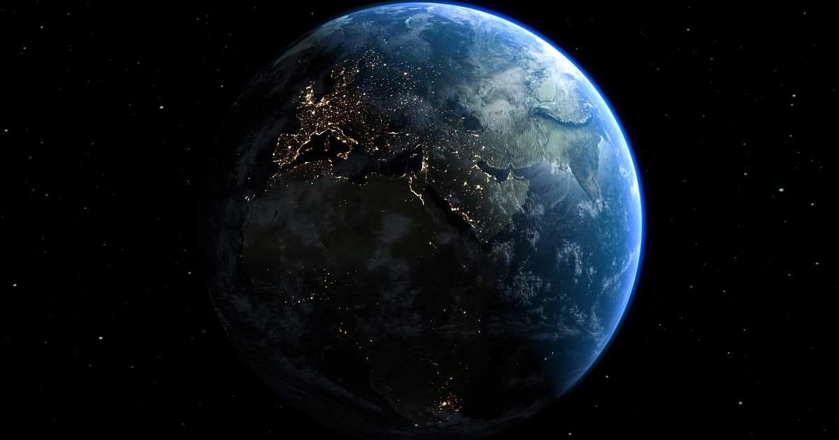 A rendering of the Earth against a black background. (Representative Cover Image Source: Getty Images | Fotograzia)