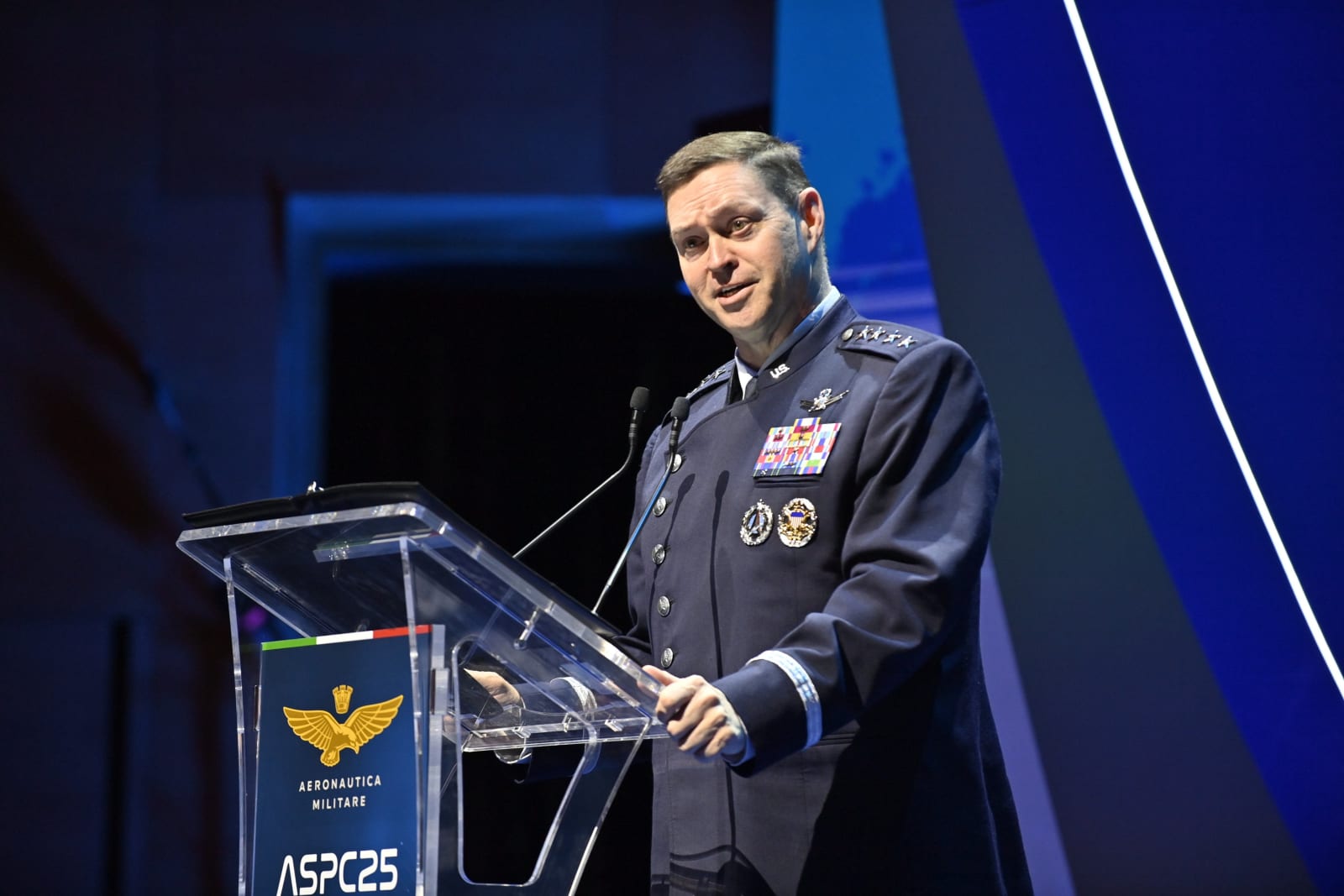 Former Chief of Space Operations Gen. Chance Saltzman at ASPC25.