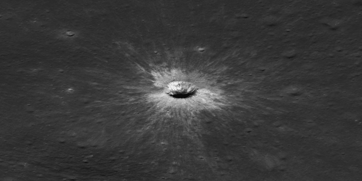 This side view of the McGetchin crater was taken by NASA's Lunar Reconnaissance Orbiter Narrow-Angle Camera on March 3, 2026.