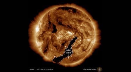 Aurora alert: Solar wind from giant coronal hole could enhance Northern Lights on Wednesday