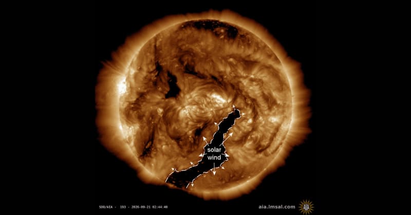 Aurora alert: Solar wind from giant coronal hole could enhance Northern Lights on Wednesday