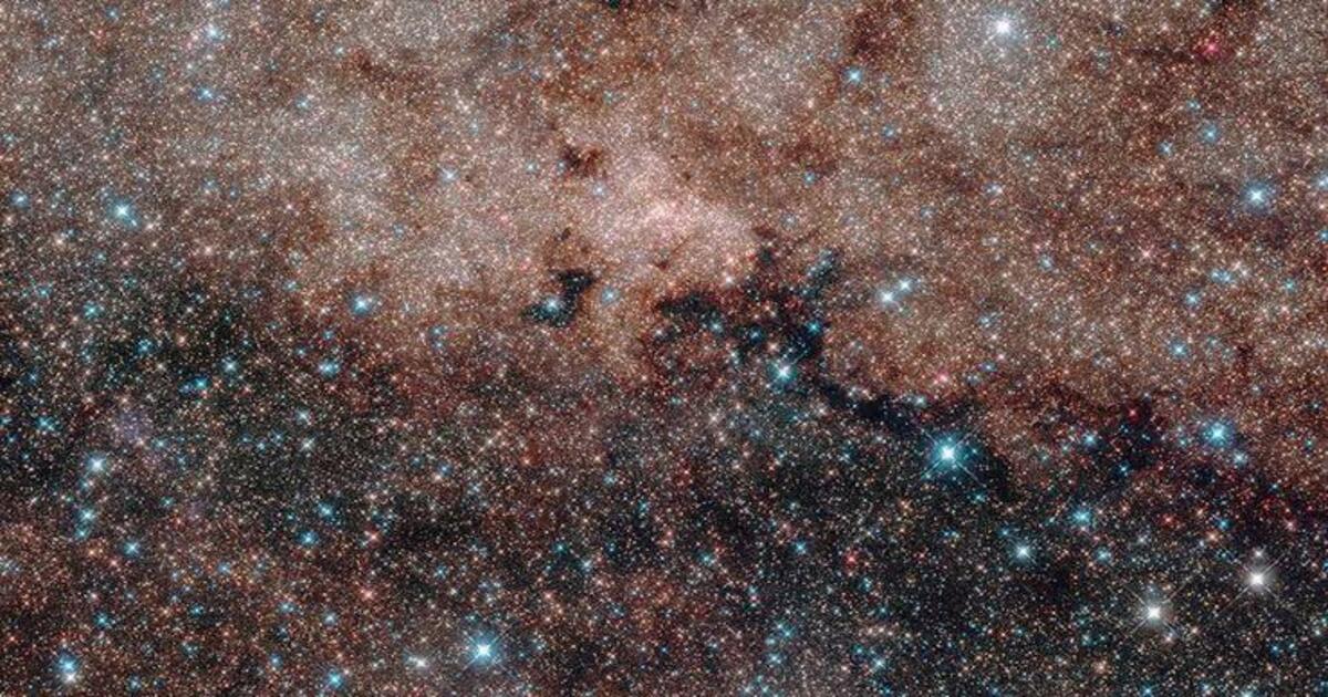 Hubble captures a dense field of stars toward the central region of the Milky Way (Image Source: NASA, ESA, and T. Brown)
