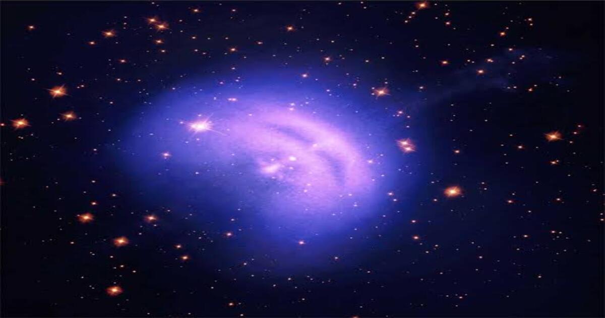 An X-ray view of a pulsar wind nebula, where high-energy particles released by a pulsar glow around the neutron star.  (Image Source: NASA/CXC)