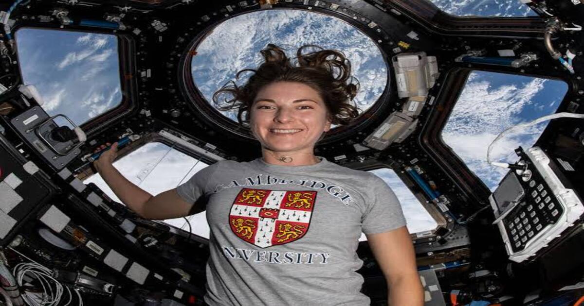 NASA astronaut and Expedition 66 Flight Engineer Kayla Barron poses inside the International Space Station during her first spaceflight.  (Image Source :NASA)