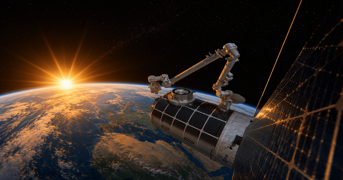 Artist’s impression of a potential European-led orbital station  (Image Source: ESA / European Space Agency)
