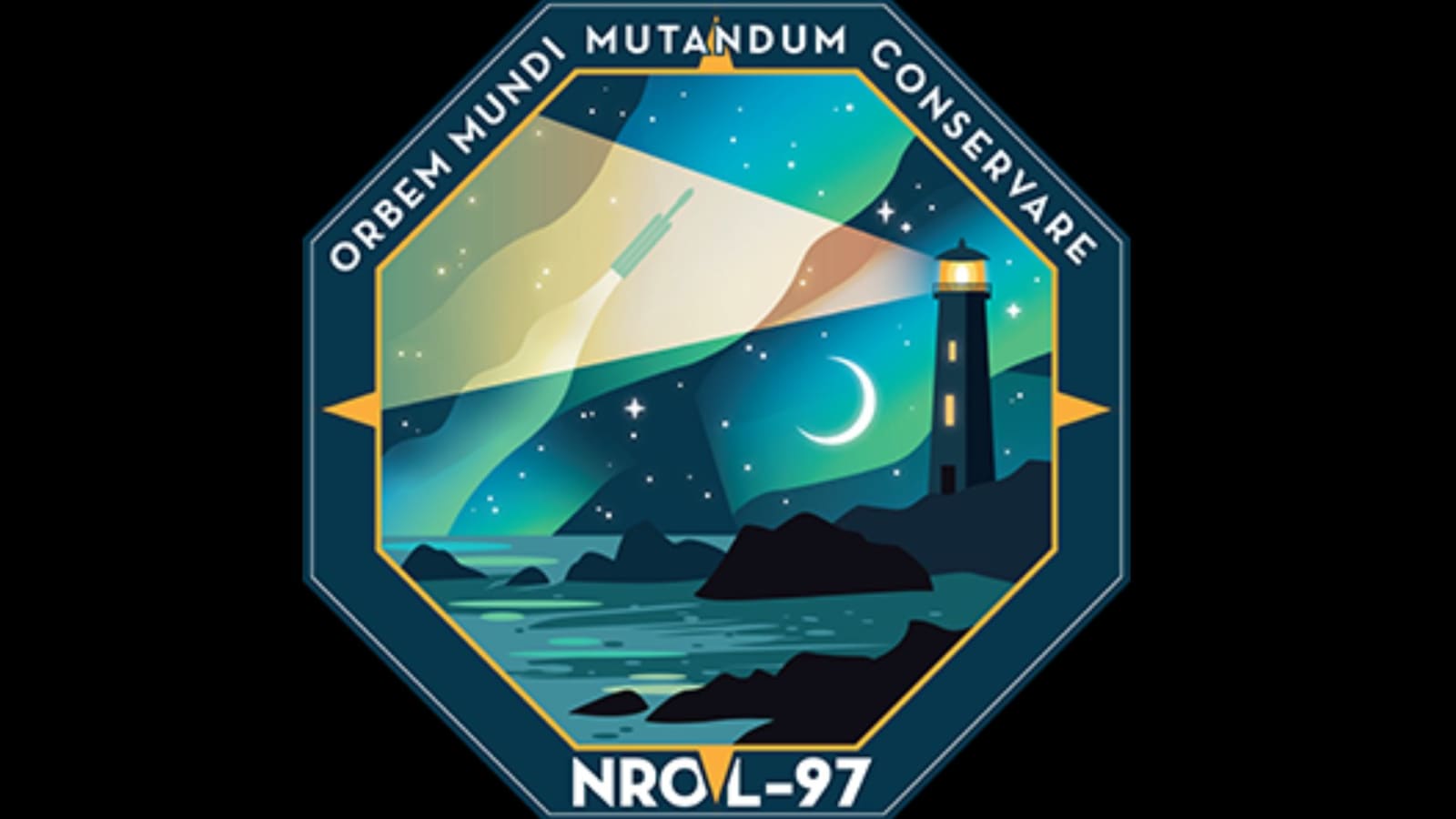 The NROL-97 mission patch in rememberance of the victims on 9/11 terror attacks.