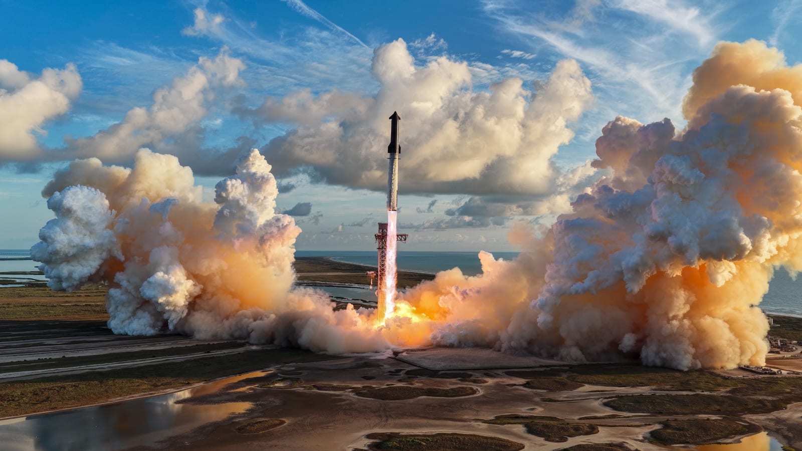 SpaceX's Starship rocket lifting off on its 14th integrated test flight from Starbase, Texas, on September 28, 2026.